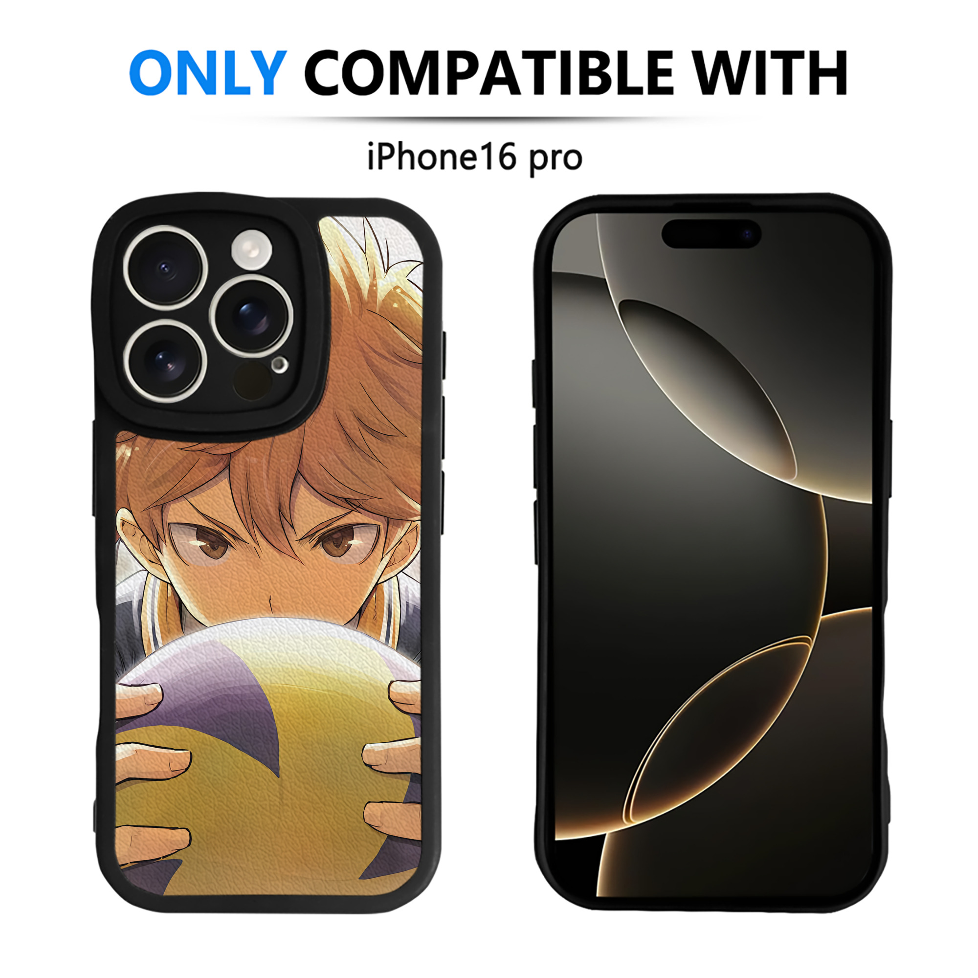 （画像用） ハイキュー!! Haikyu!! 【iPhone 16シリーズ対応】シリコンスマホケース（レザー調） 材質：シリコン